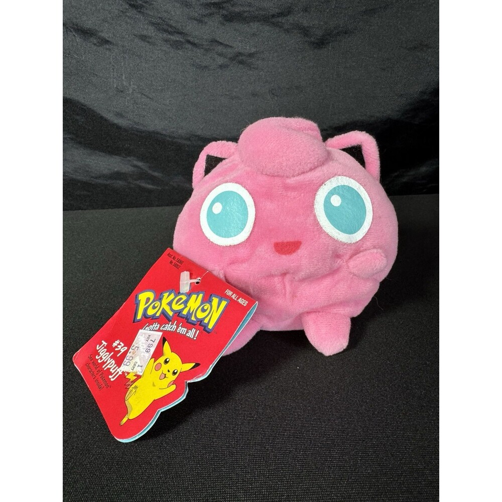 1998 Pokemon JIGGLYPUFF #39 NINTENDO Hasbro Plush 5" - NEW with Tags